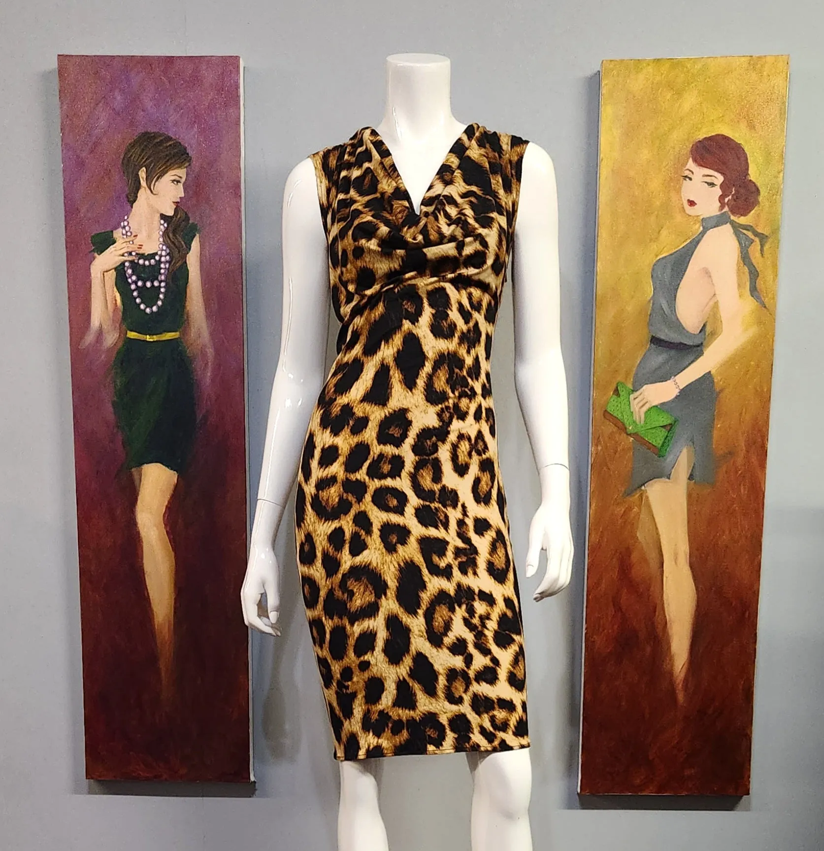 Cowl Neck Dress