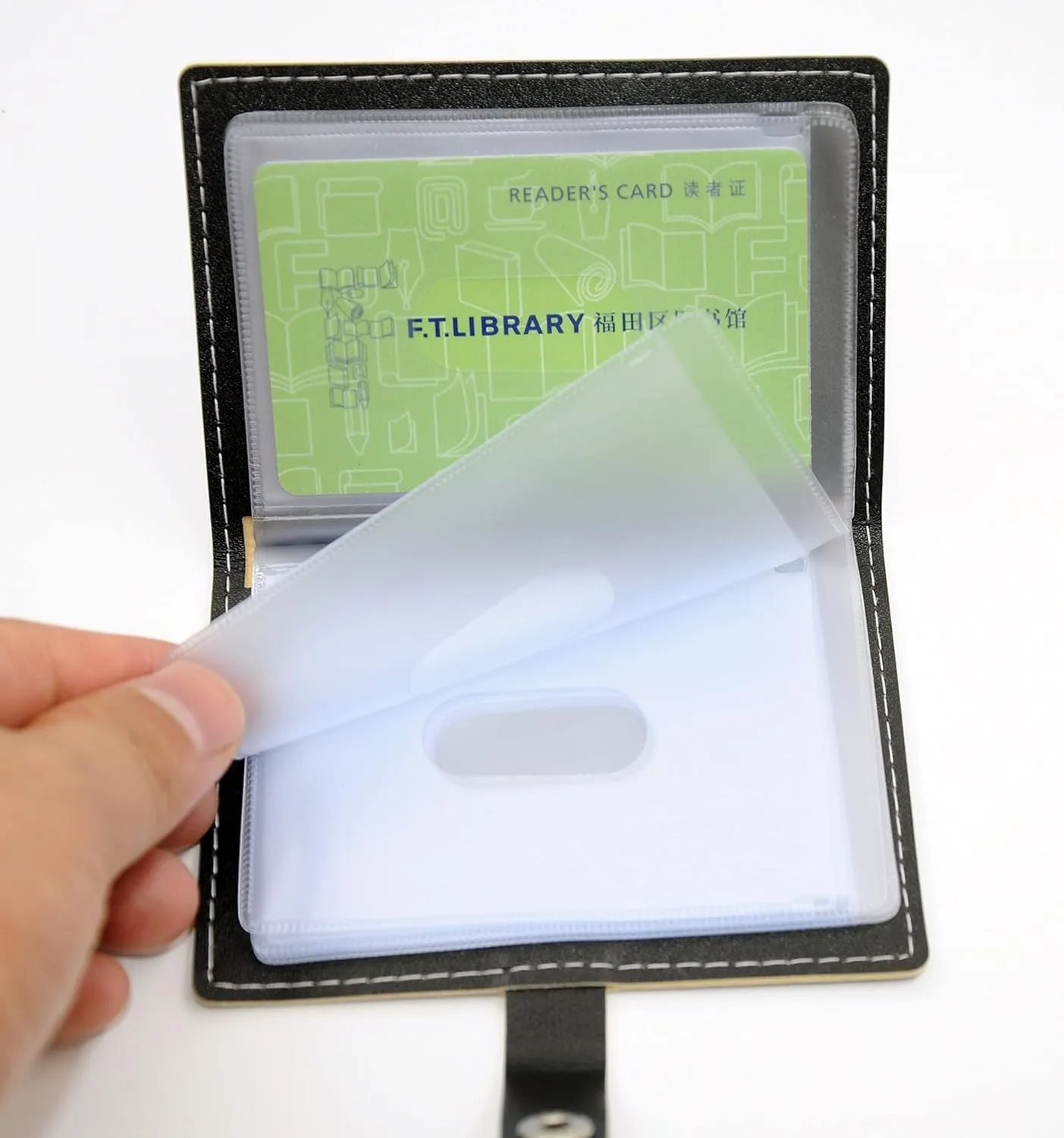 Credit card holder wallet soft leather business card holder