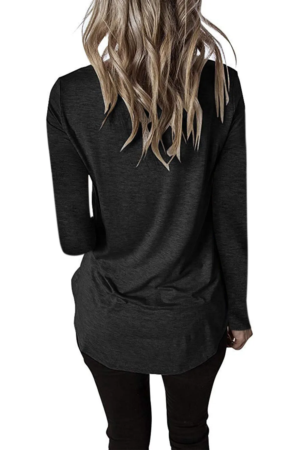 Crisscross V Neck Long Sleeve Top