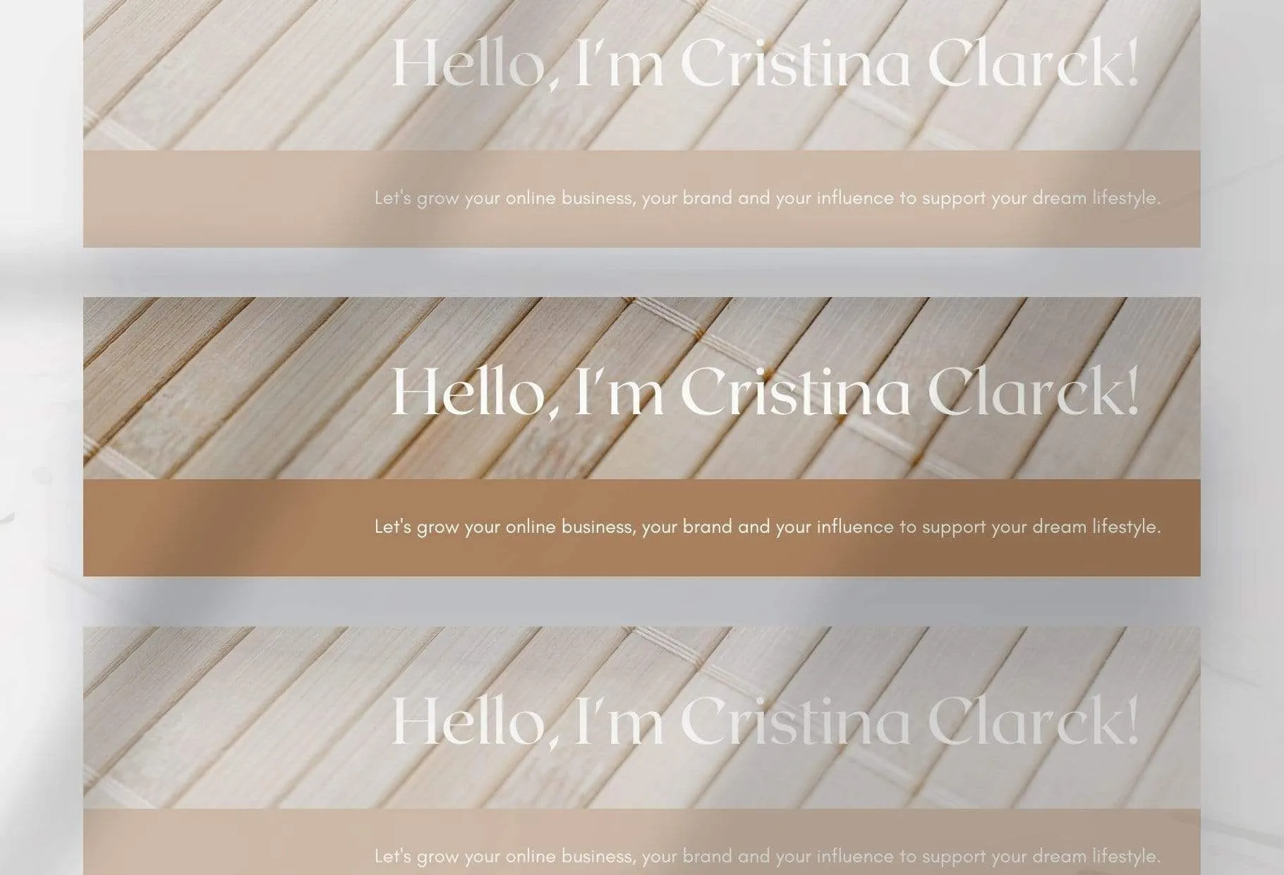 Cristina LinkedIn Banner Canva Template