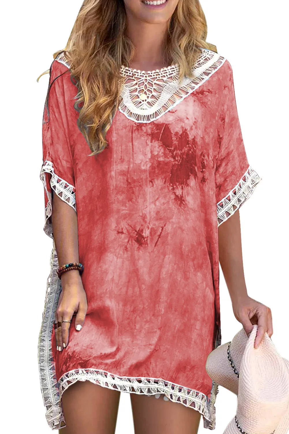 Crochet Tie-dye Beach Dress