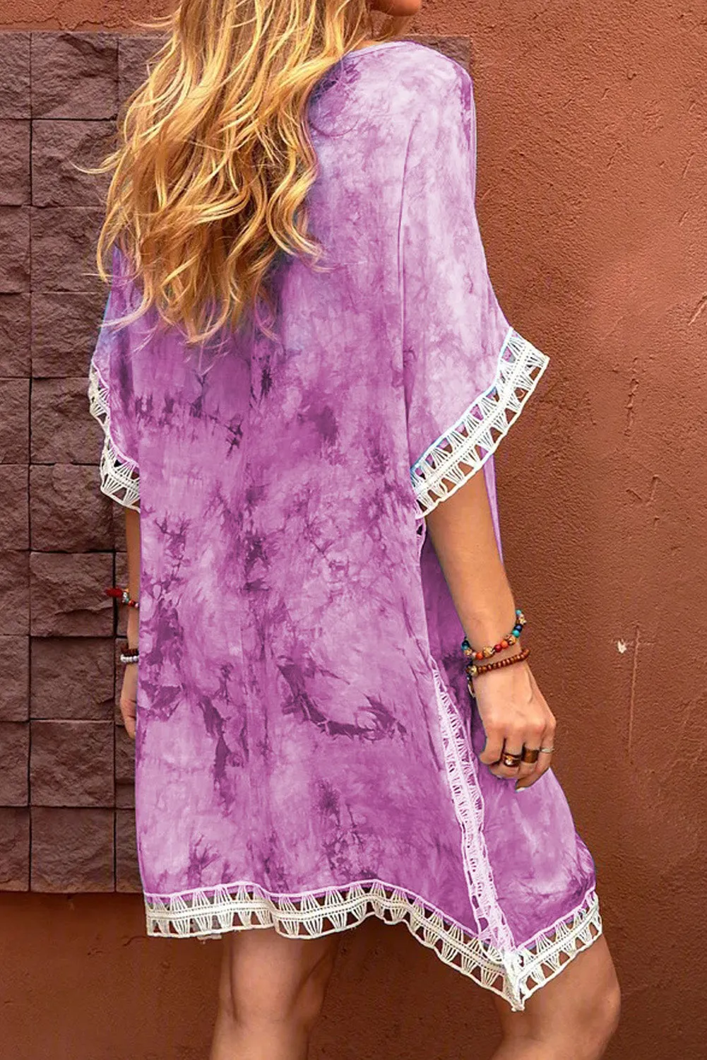 Crochet Tie-dye Beach Dress