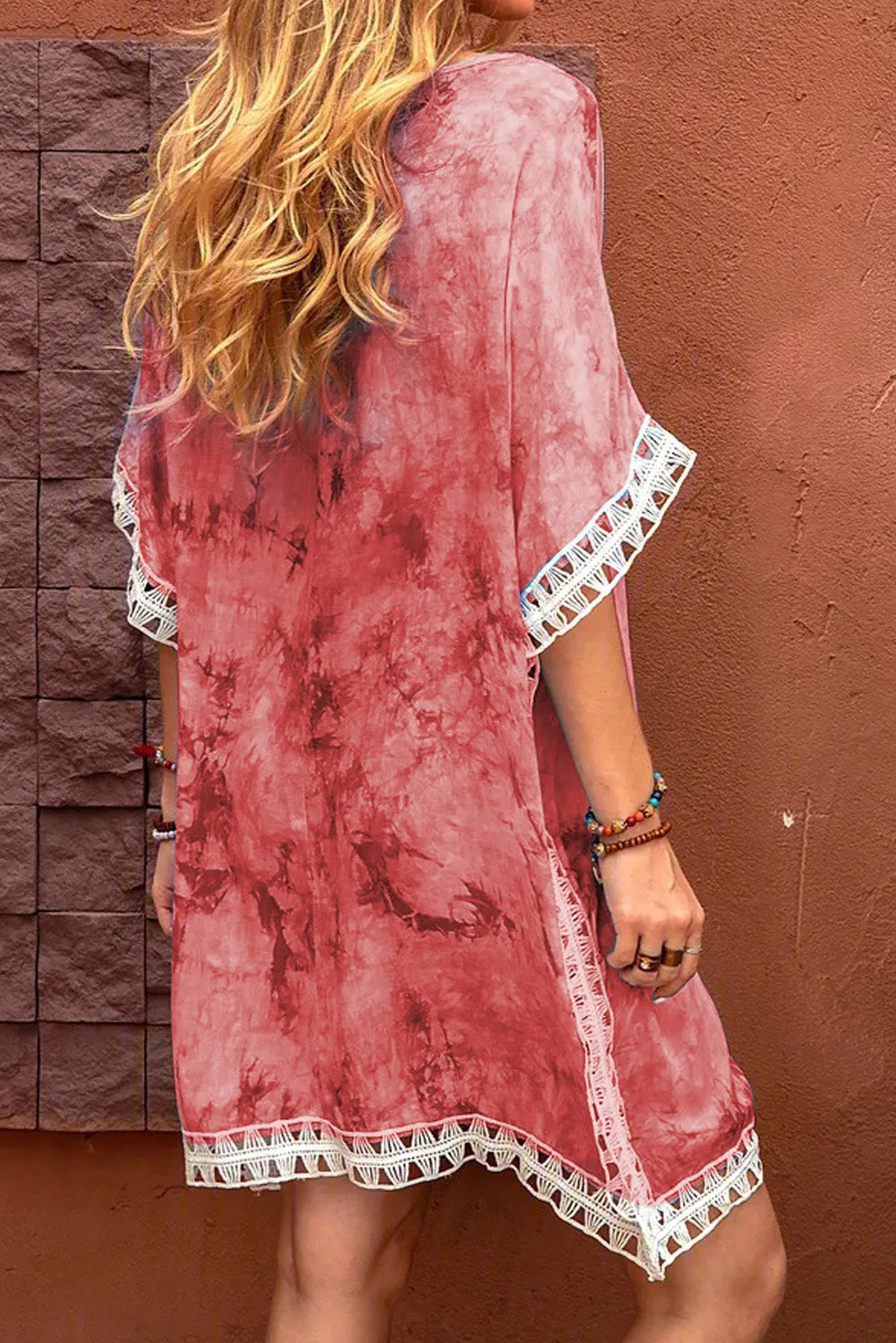 Crochet Tie-dye Beach Dress