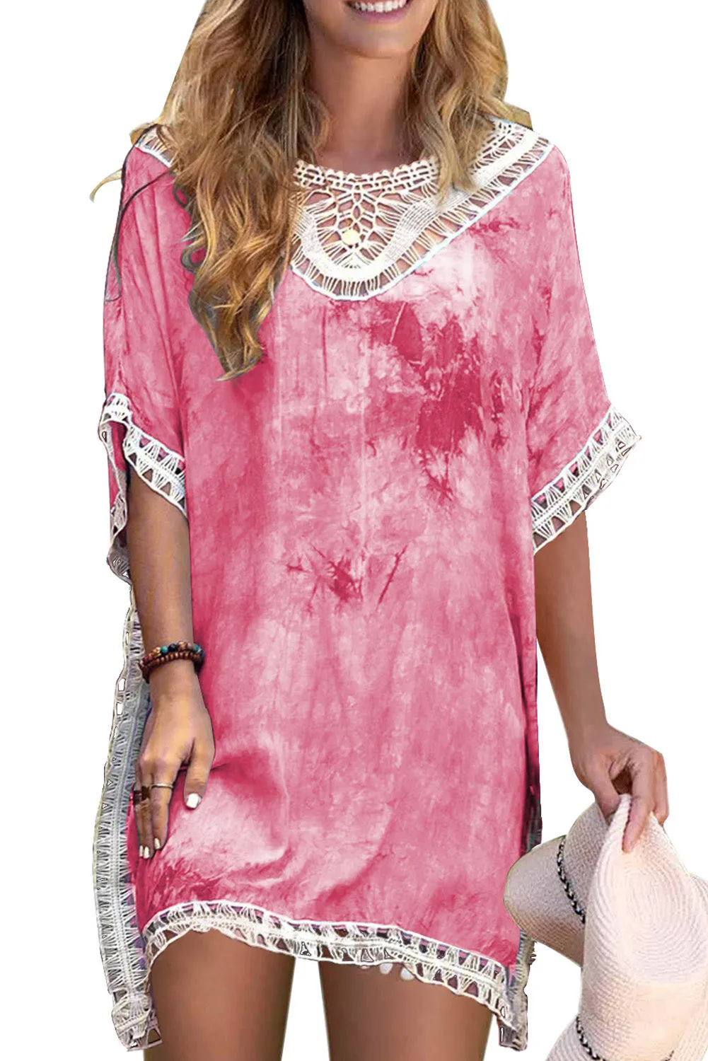 Crochet Tie-dye Beach Dress