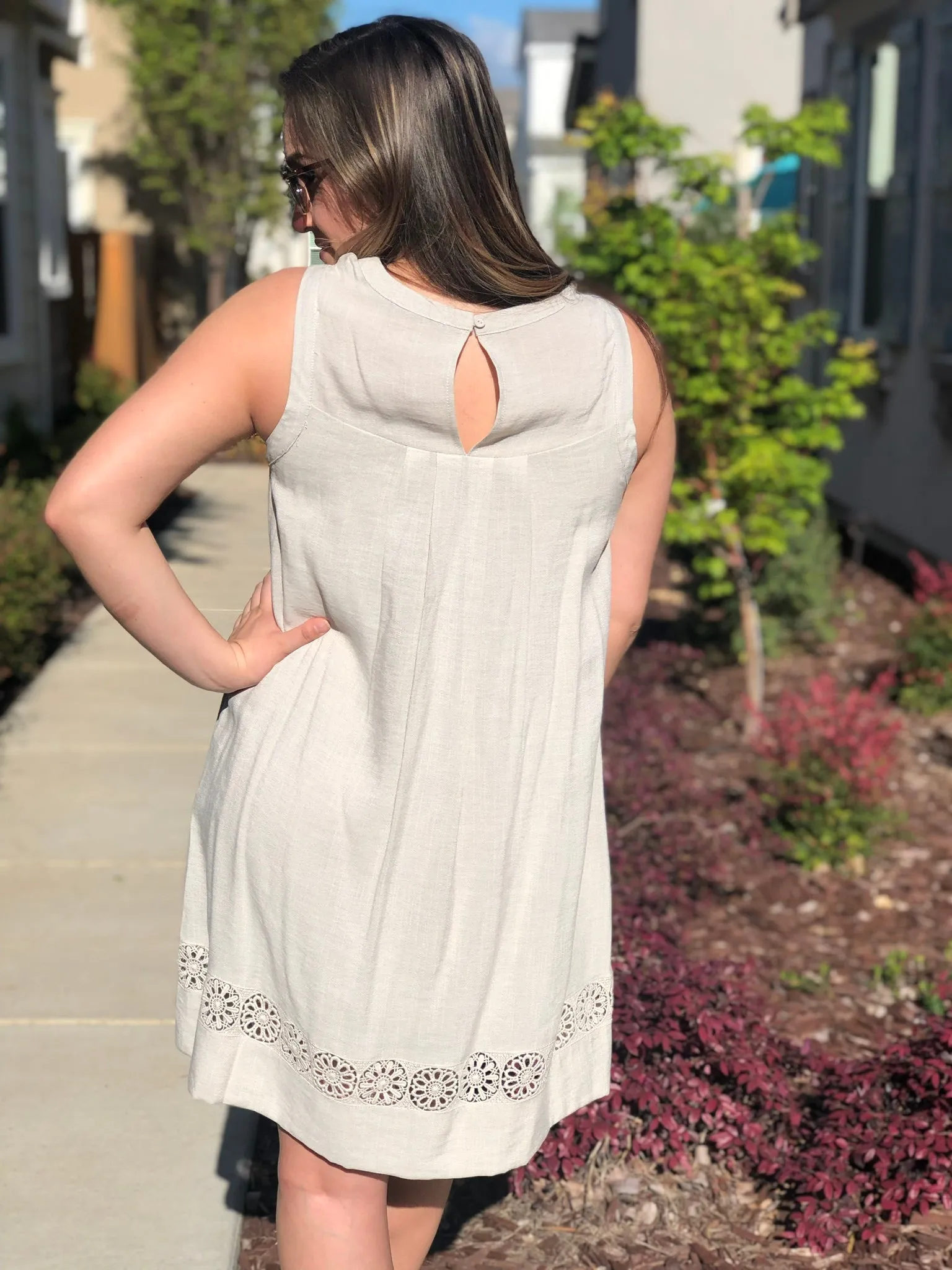 CROSS CHEST SHIFT DRESS