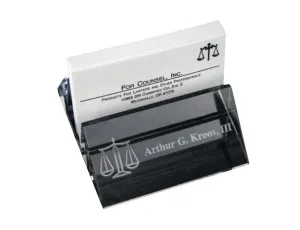 Crystal Business Card Holder - Item #1393, 1394