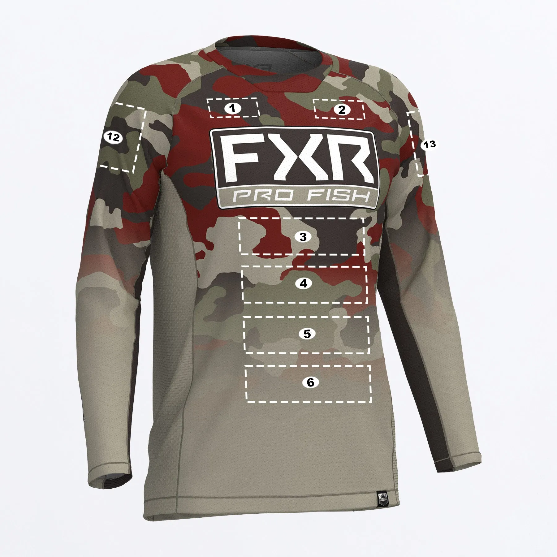 Custom M Derby Camo Air UPF Longsleeve