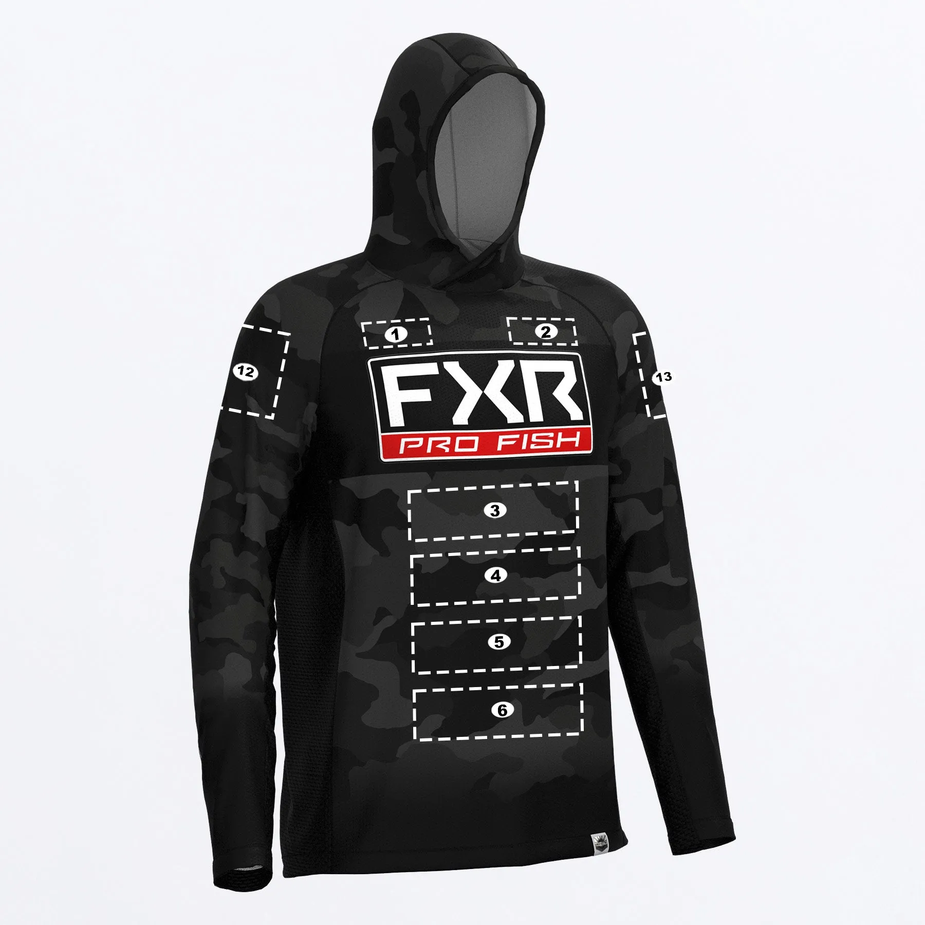 Custom M Derby Camo Air UPF Pullover Hoodie
