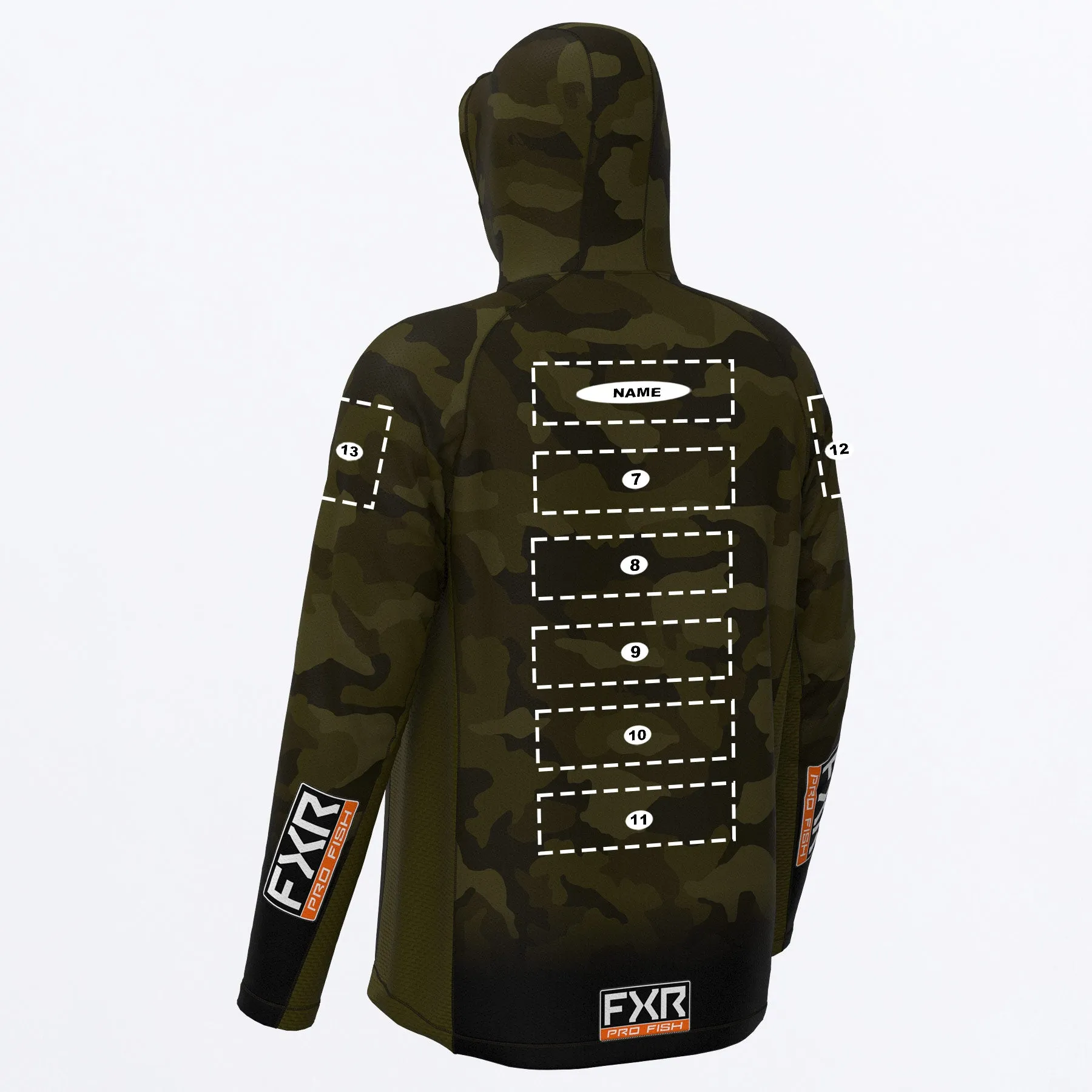 Custom M Derby Camo Air UPF Pullover Hoodie