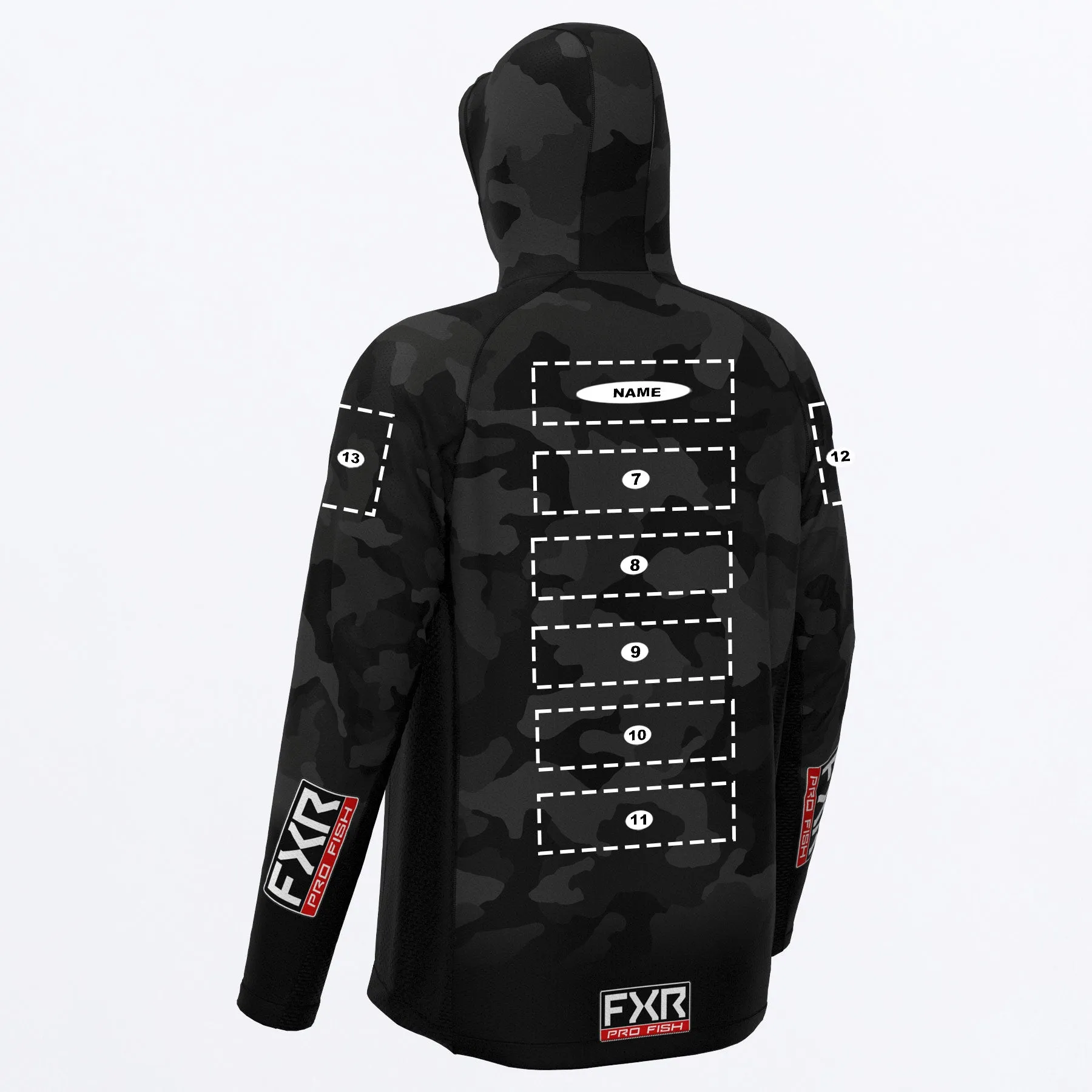 Custom M Derby Camo Air UPF Pullover Hoodie