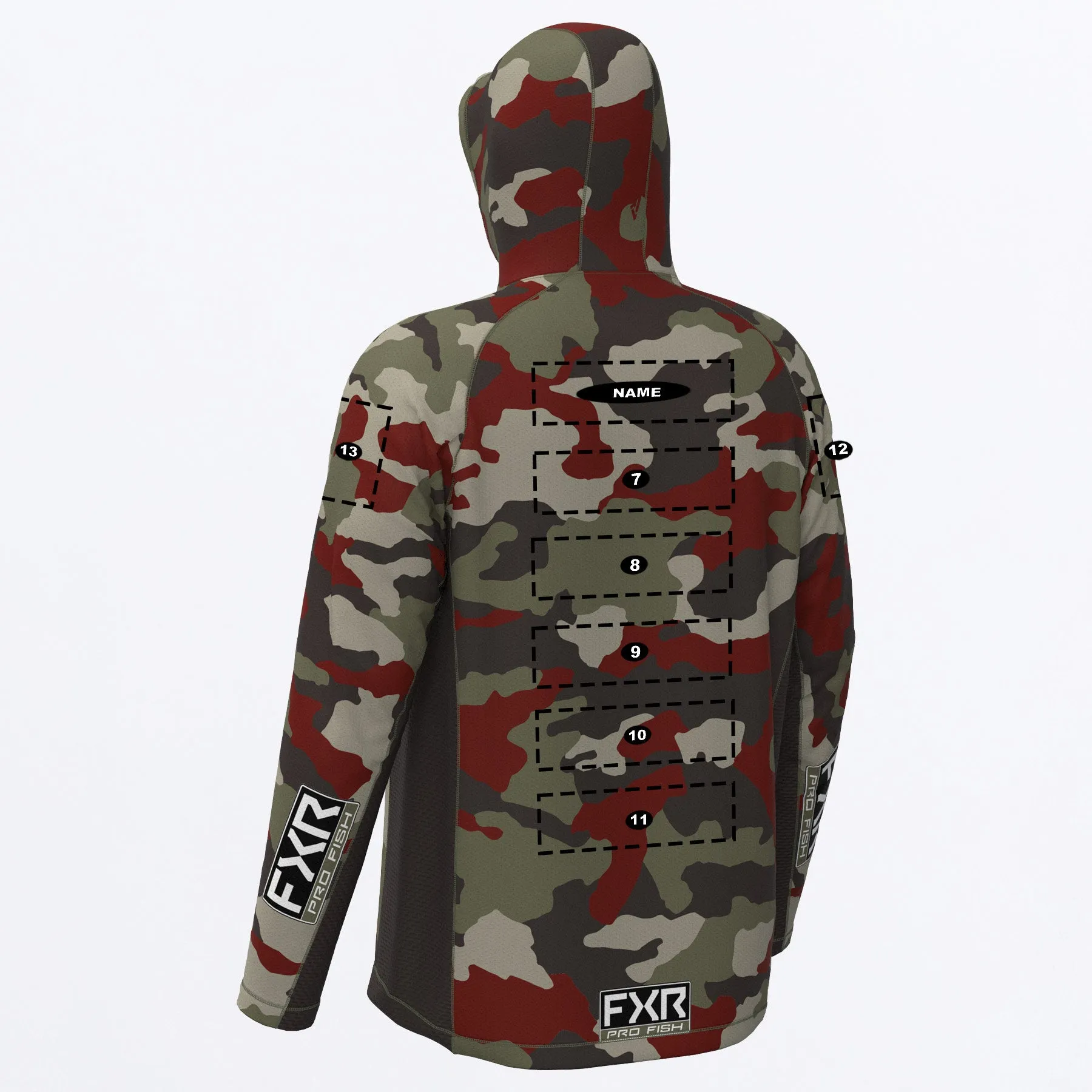 Custom M Derby Camo Air UPF Pullover Hoodie