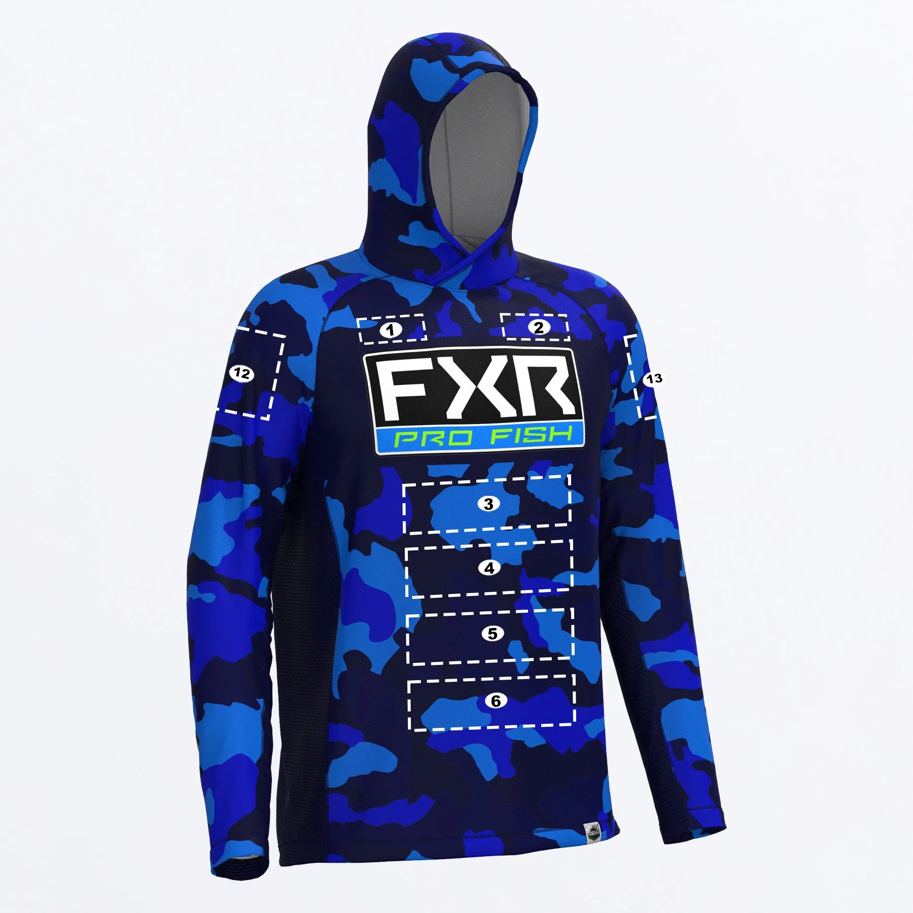 Custom M Derby Camo Air UPF Pullover Hoodie