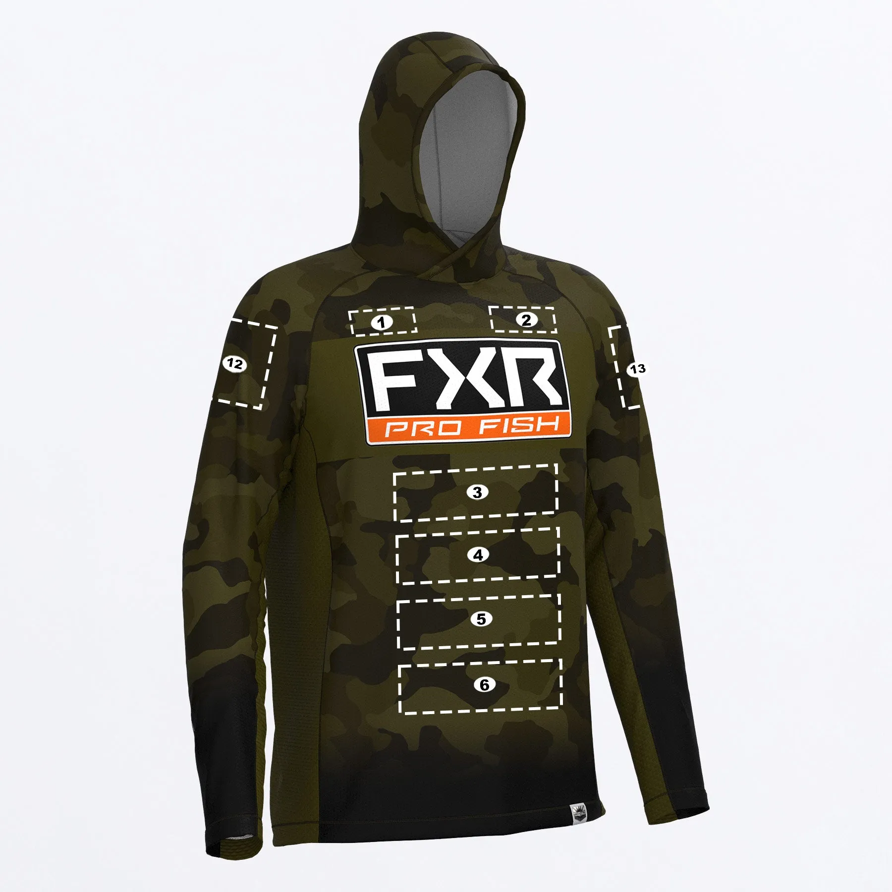 Custom M Derby Camo Air UPF Pullover Hoodie