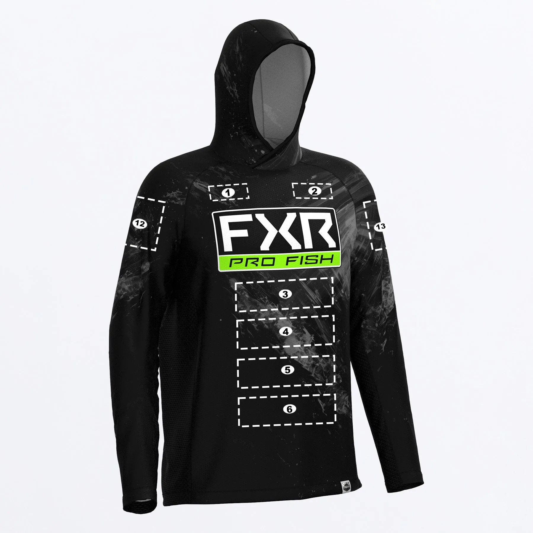 Custom M Derby Swell Air UPF Pullover Hoodie