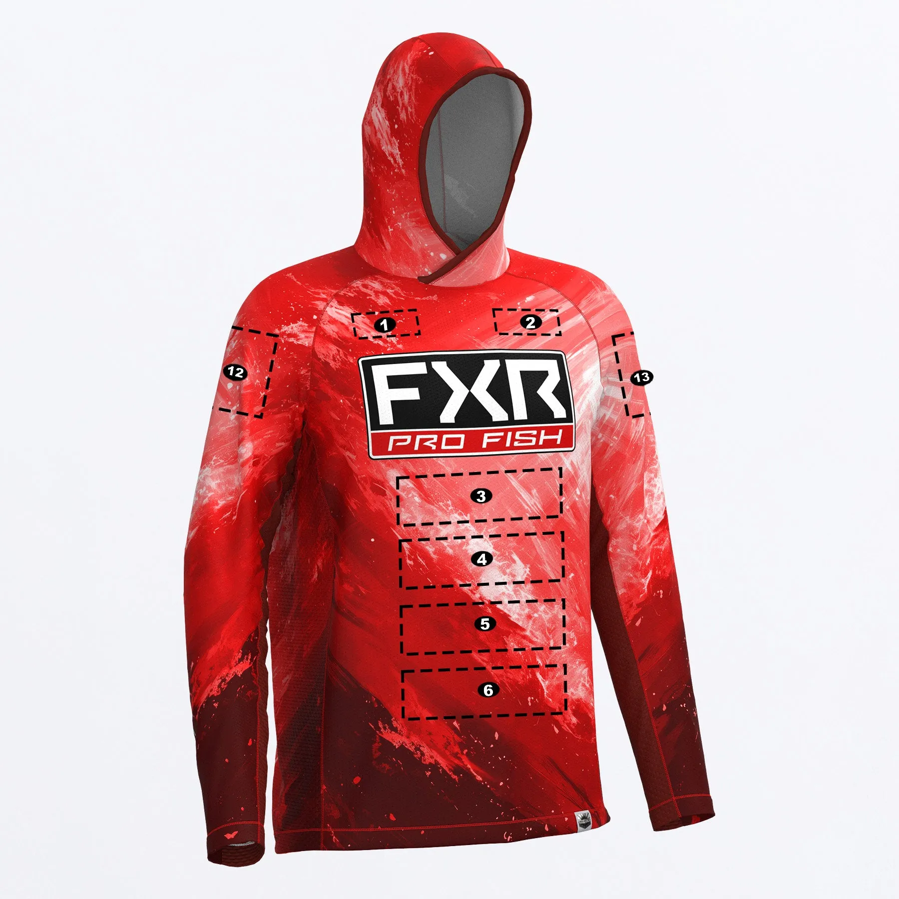 Custom M Derby Swell Air UPF Pullover Hoodie