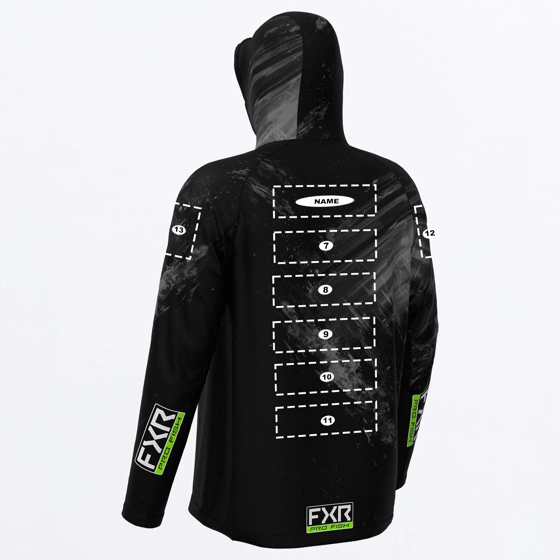 Custom M Derby Swell Air UPF Pullover Hoodie