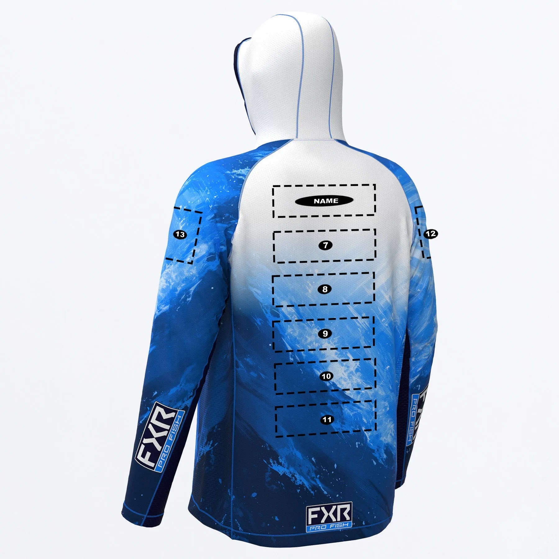Custom M Derby Swell Air UPF Pullover Hoodie