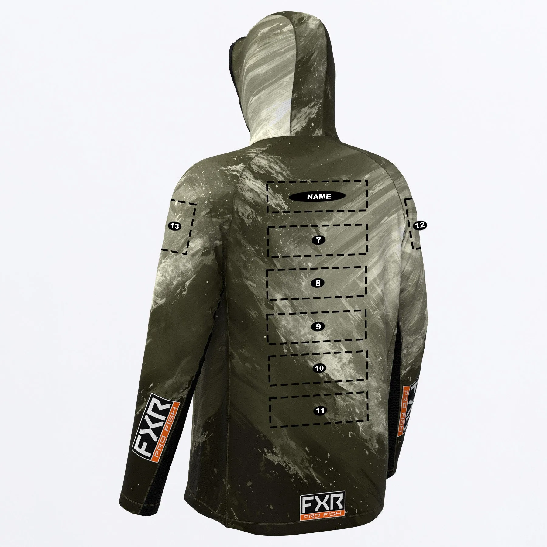 Custom M Derby Swell Air UPF Pullover Hoodie
