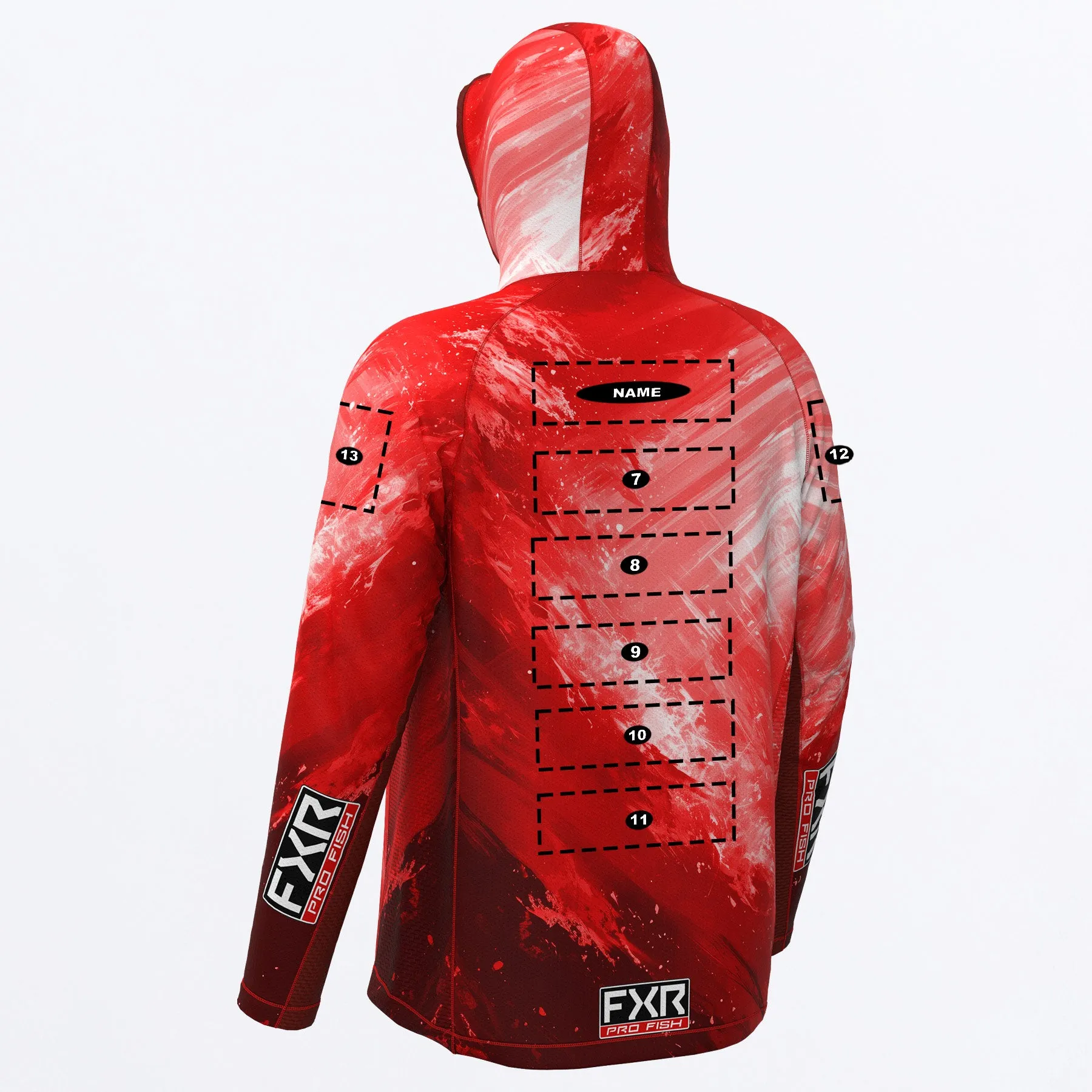 Custom M Derby Swell Air UPF Pullover Hoodie
