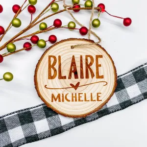 Custom Name Christmas Ornament