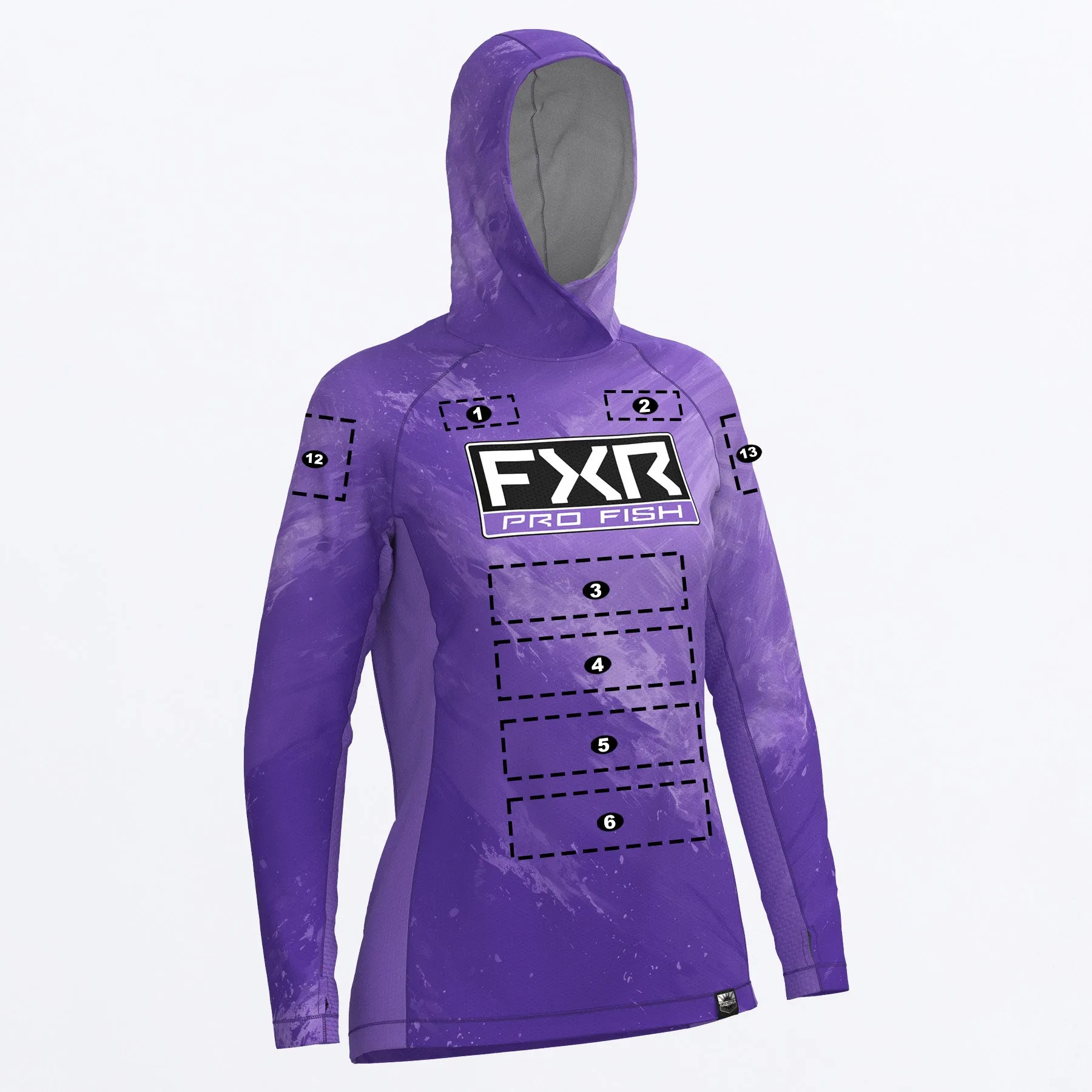 Custom W Derby Swell Air UPF Pullover Hoodie