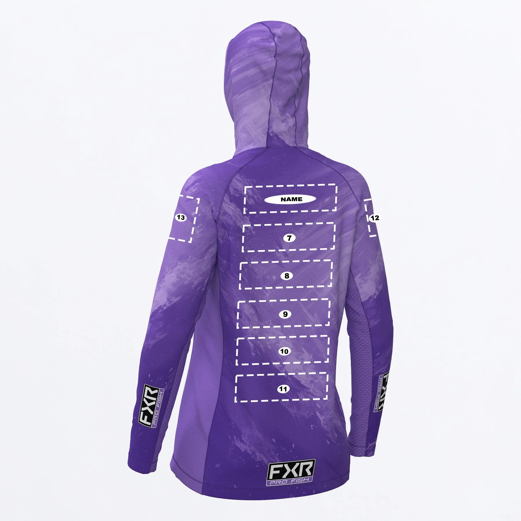 Custom W Derby Swell Air UPF Pullover Hoodie