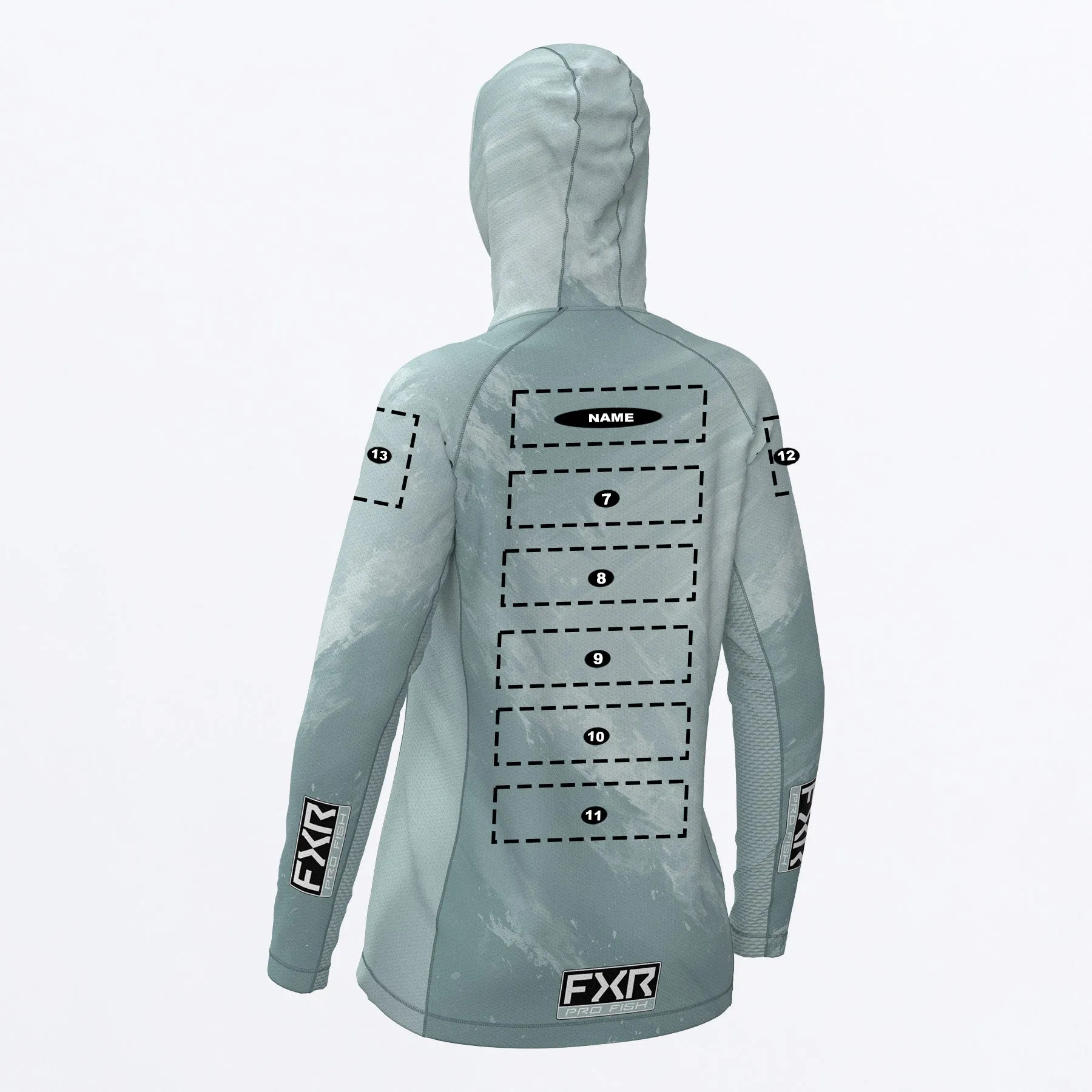 Custom W Derby Swell Air UPF Pullover Hoodie