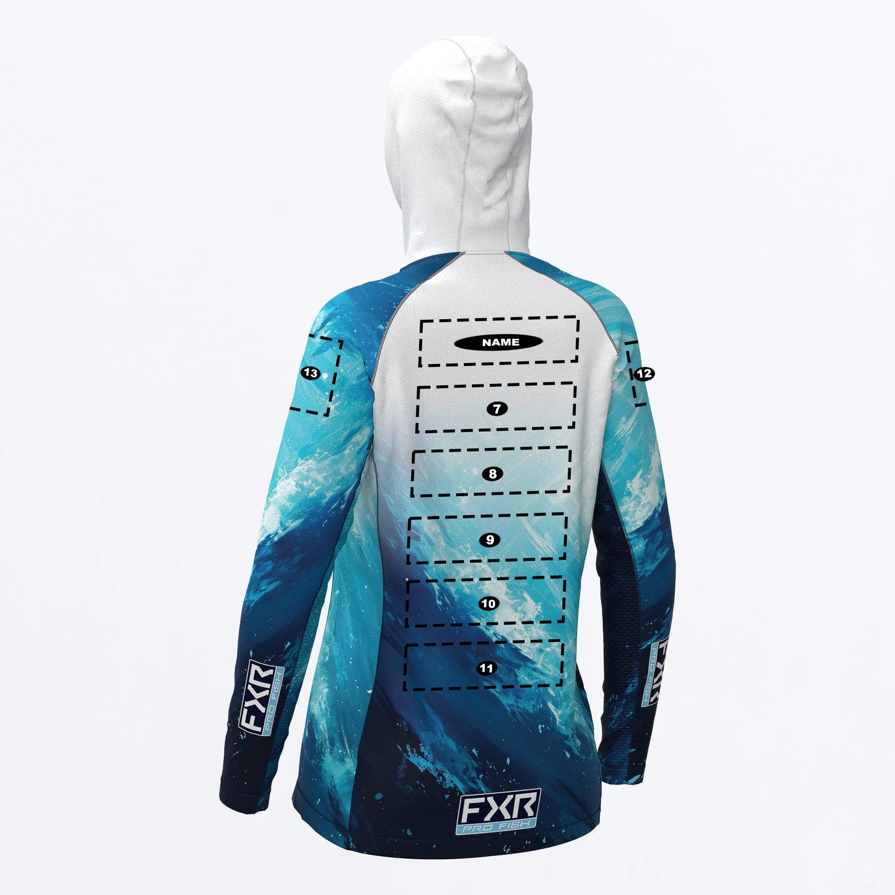 Custom W Derby Swell Air UPF Pullover Hoodie