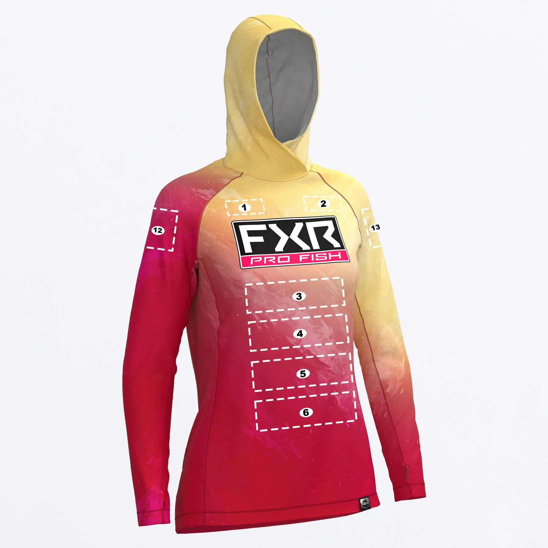 Custom W Derby Swell Air UPF Pullover Hoodie