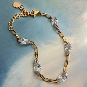 cz marquise bracelet