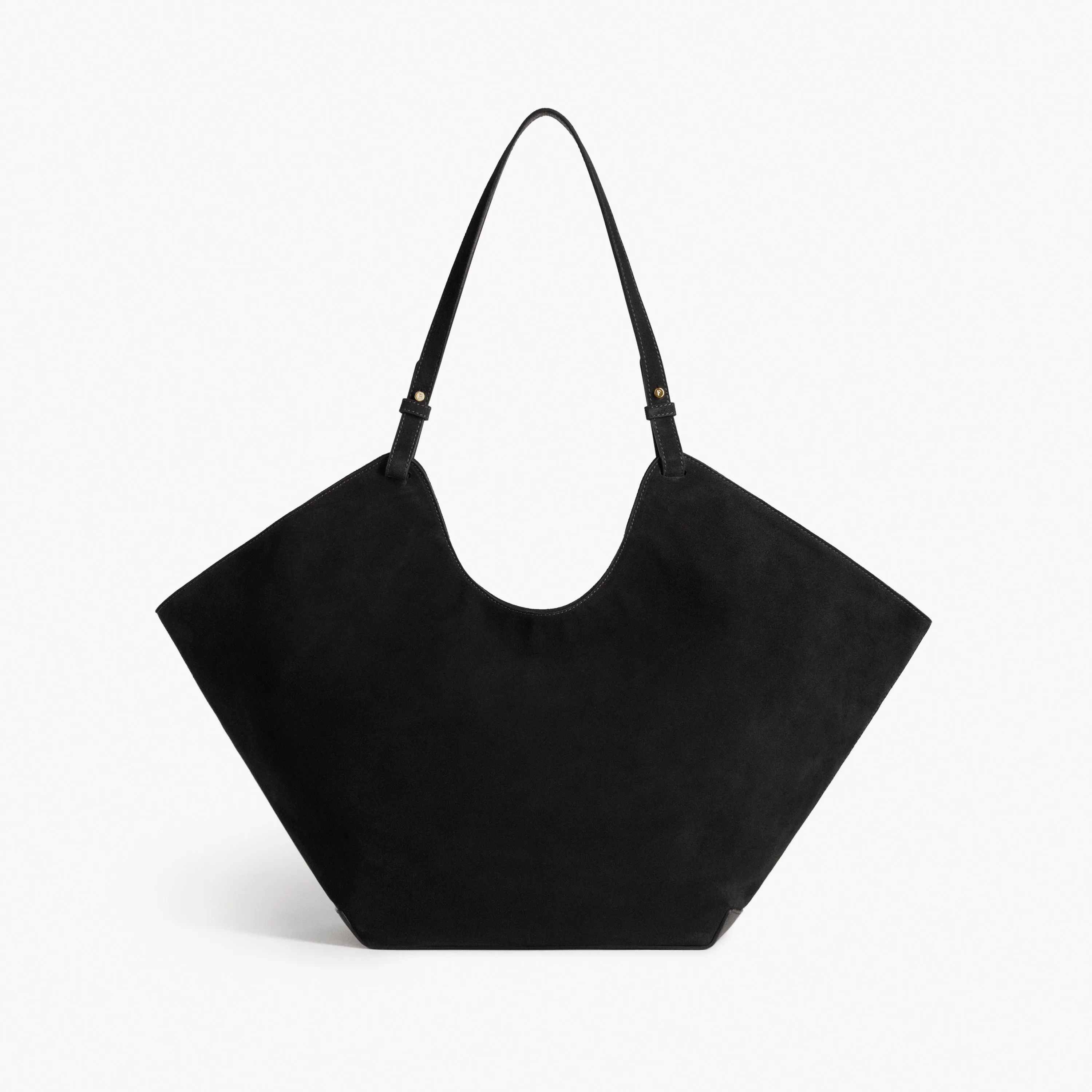 Dahlia Tote Bag Suede Black