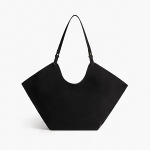 Dahlia Tote Bag Suede Black