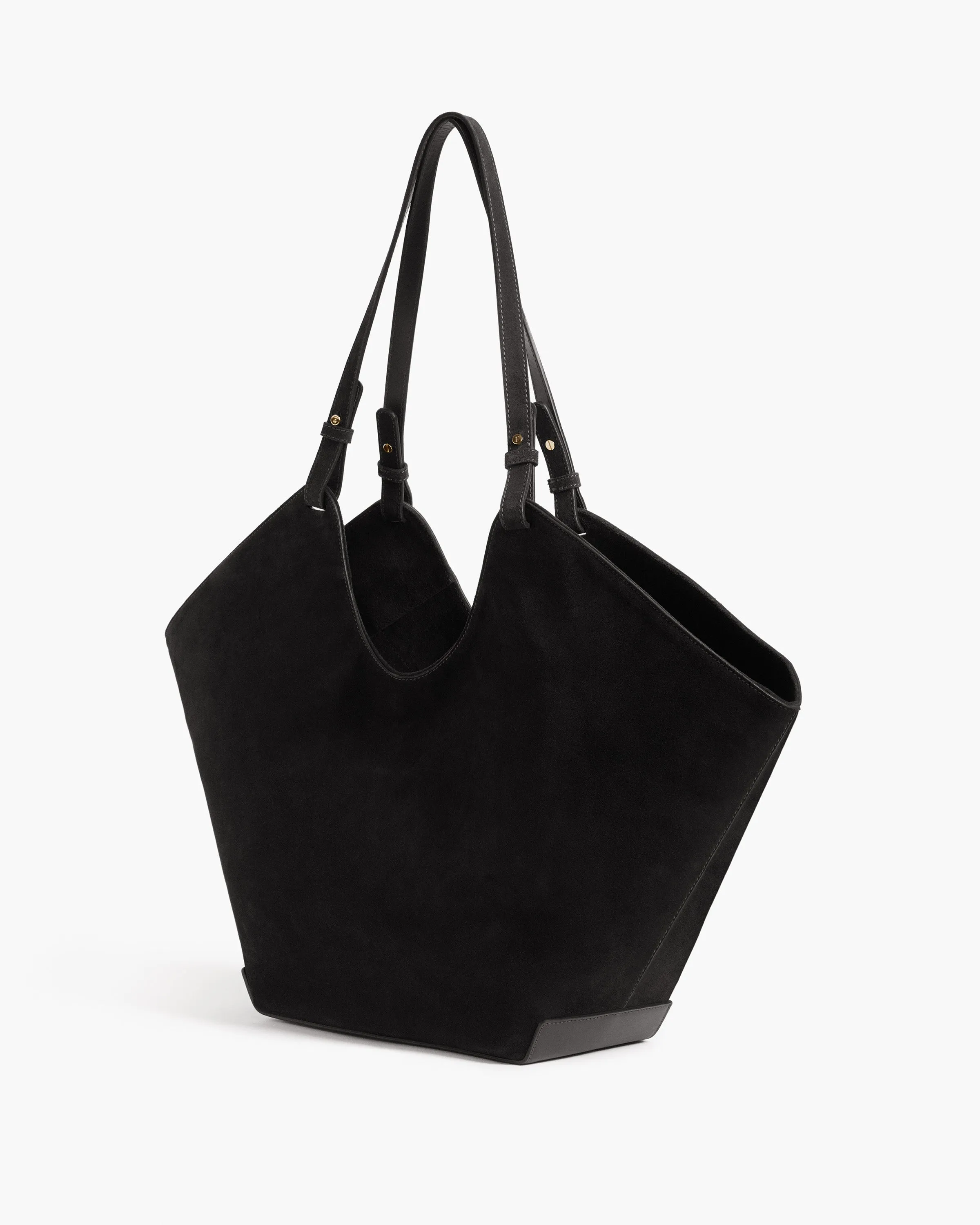 Dahlia Tote Bag Suede Black
