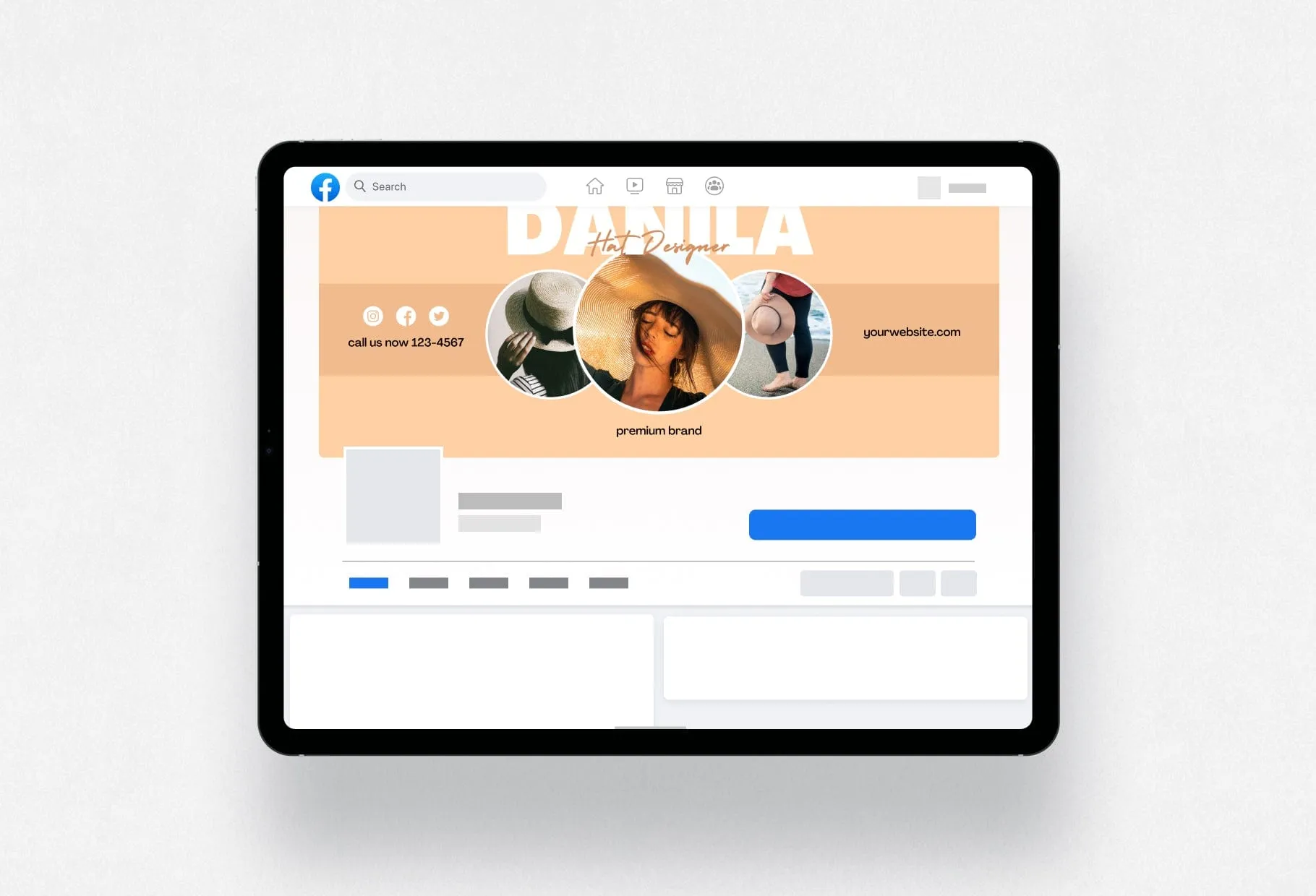 Danila Facebook Cover Canva Template