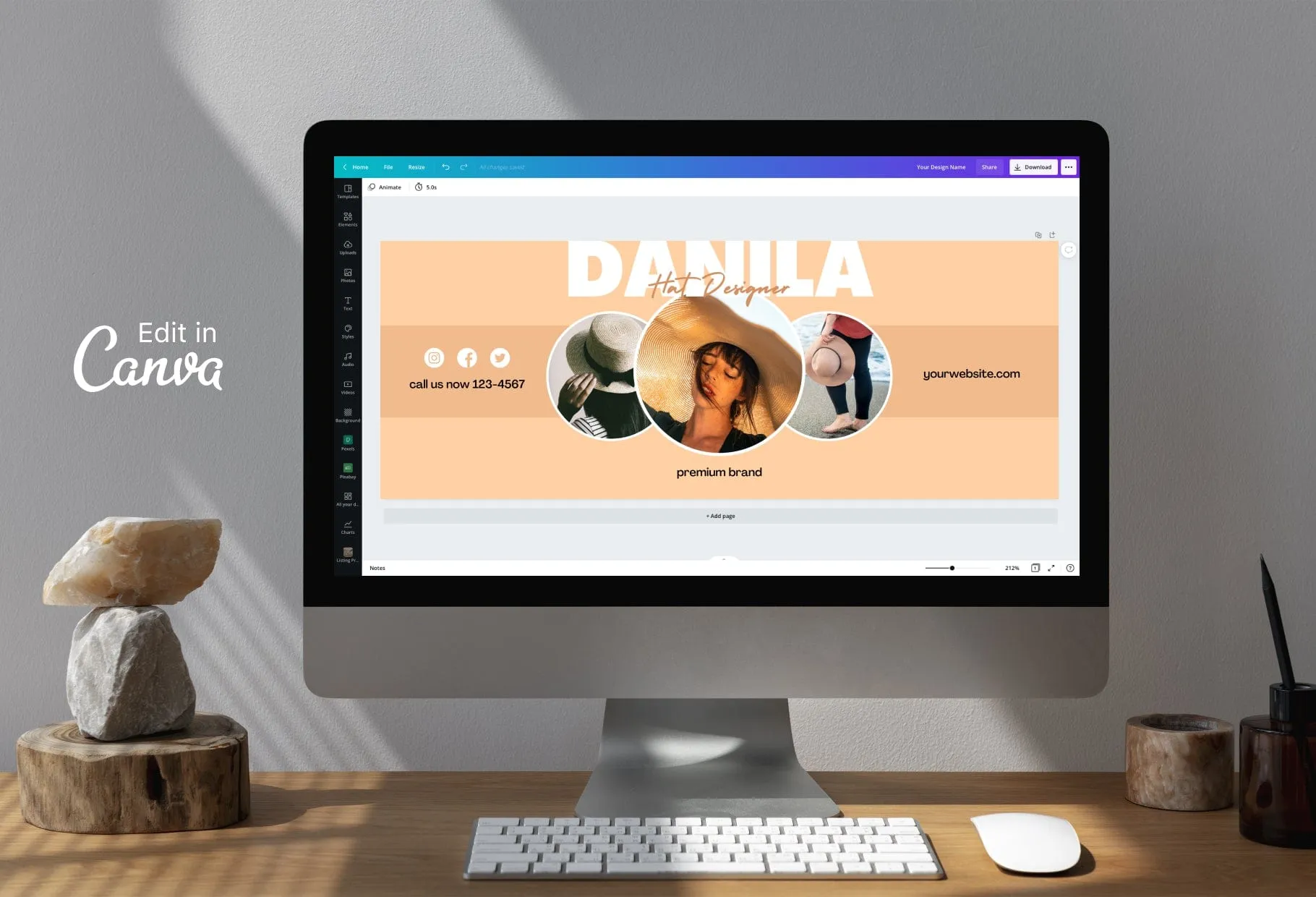 Danila Facebook Cover Canva Template