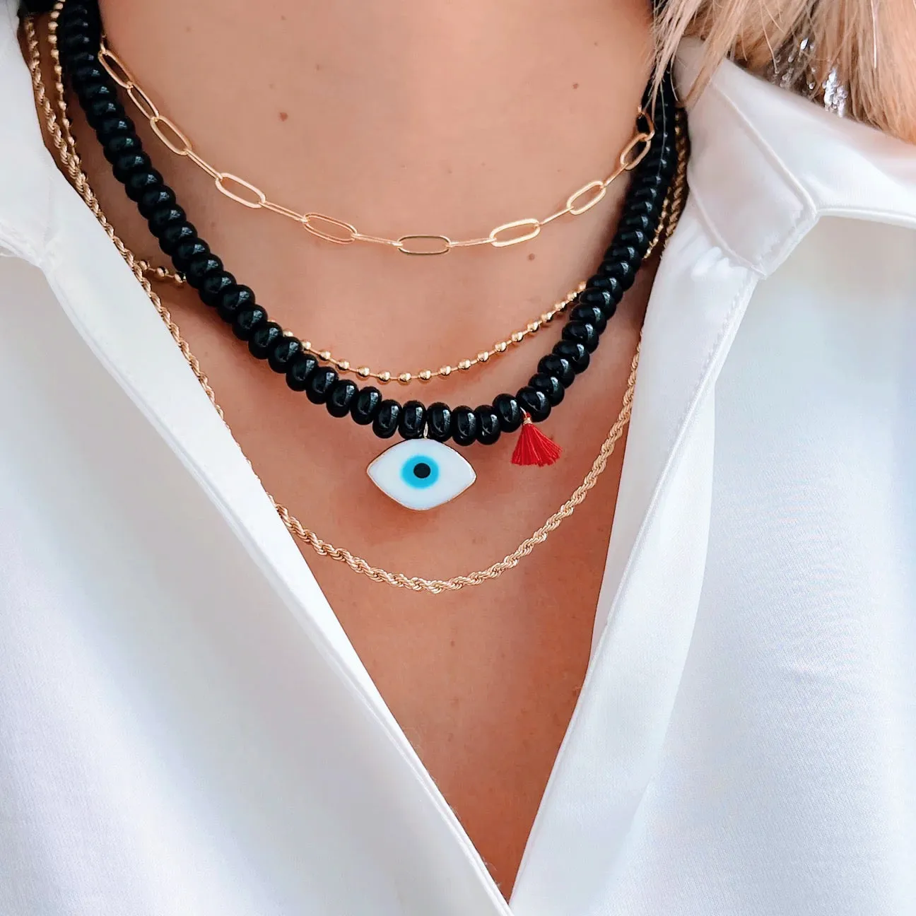 Deflect Negative Energy Evil Eye Necklace