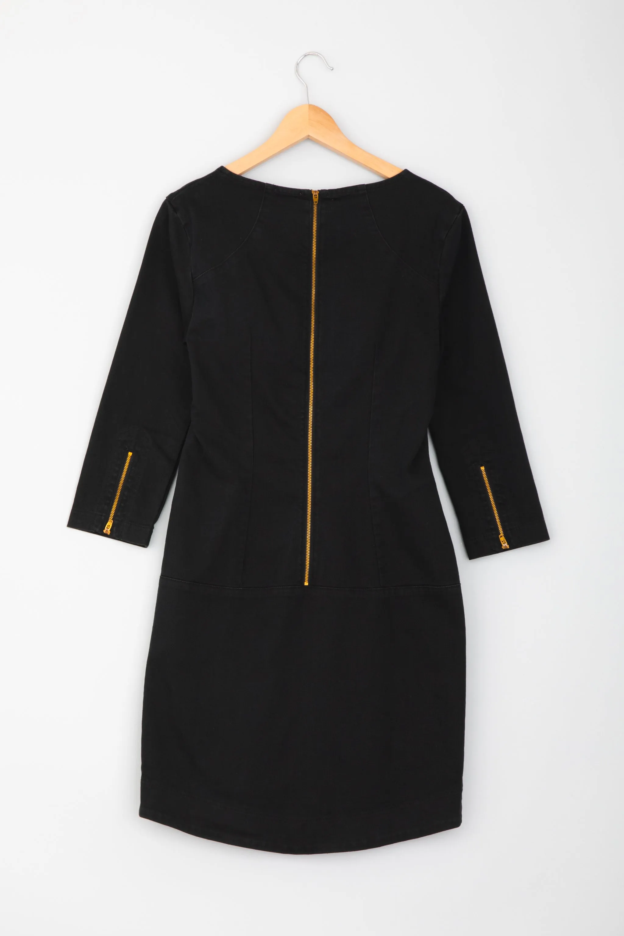 Denim Minimalist Dress in Felt