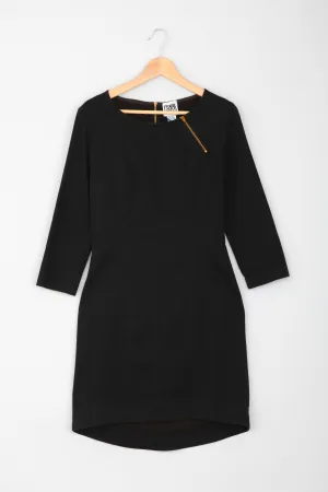 Denim Minimalist Dress in Felt
