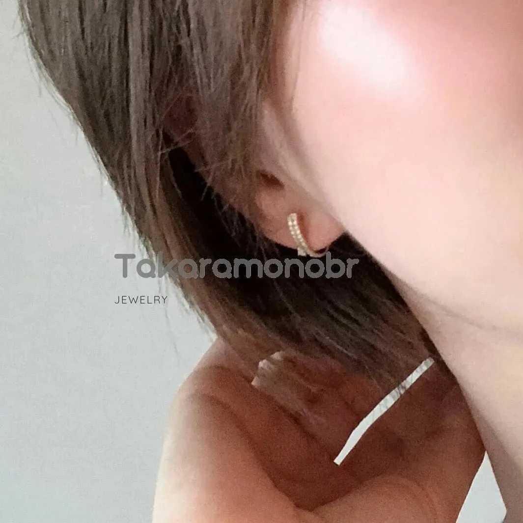 Diamond Huggie and Detachable Pearl Drop Earrings - 13.0-14.0 mm Golden South Sea Pearl