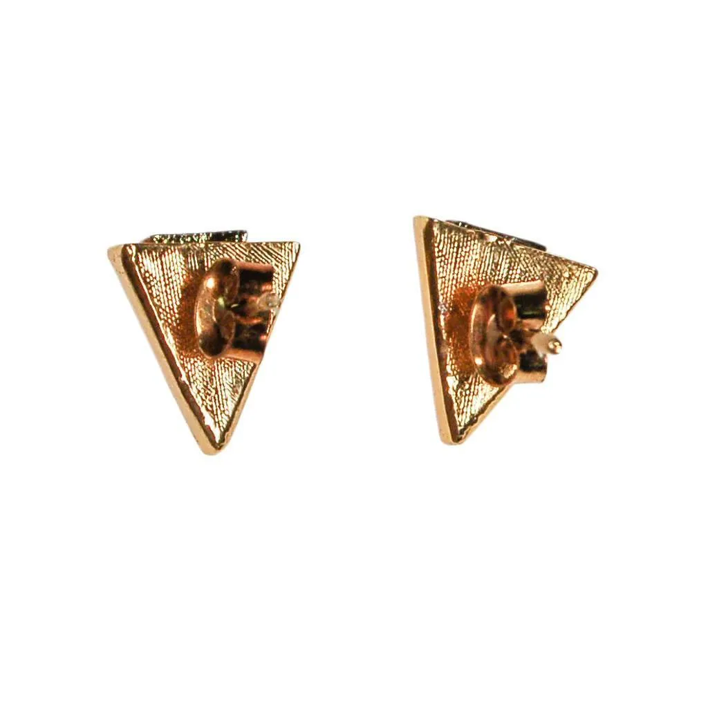 Diane von Furstenberg Gold and Silver Triangle Earring