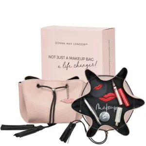 Donna May Mini Vegan Drawstring Bag - Blush Pink