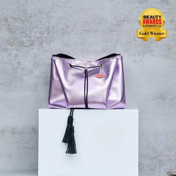 Donna May Vegan Drawstring Bag - Amethyst