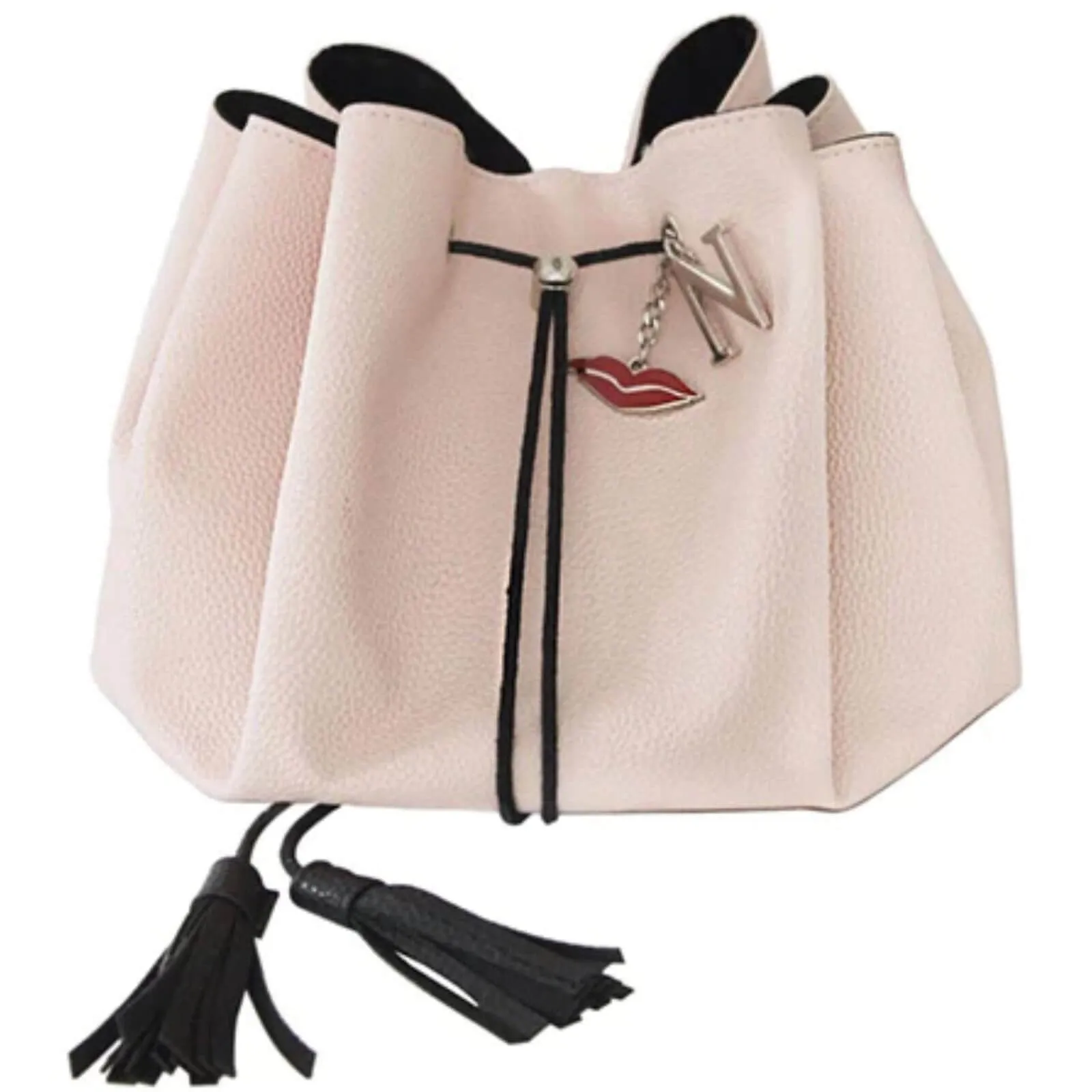 Donna May Vegan Drawstring Bag - Blush Pink