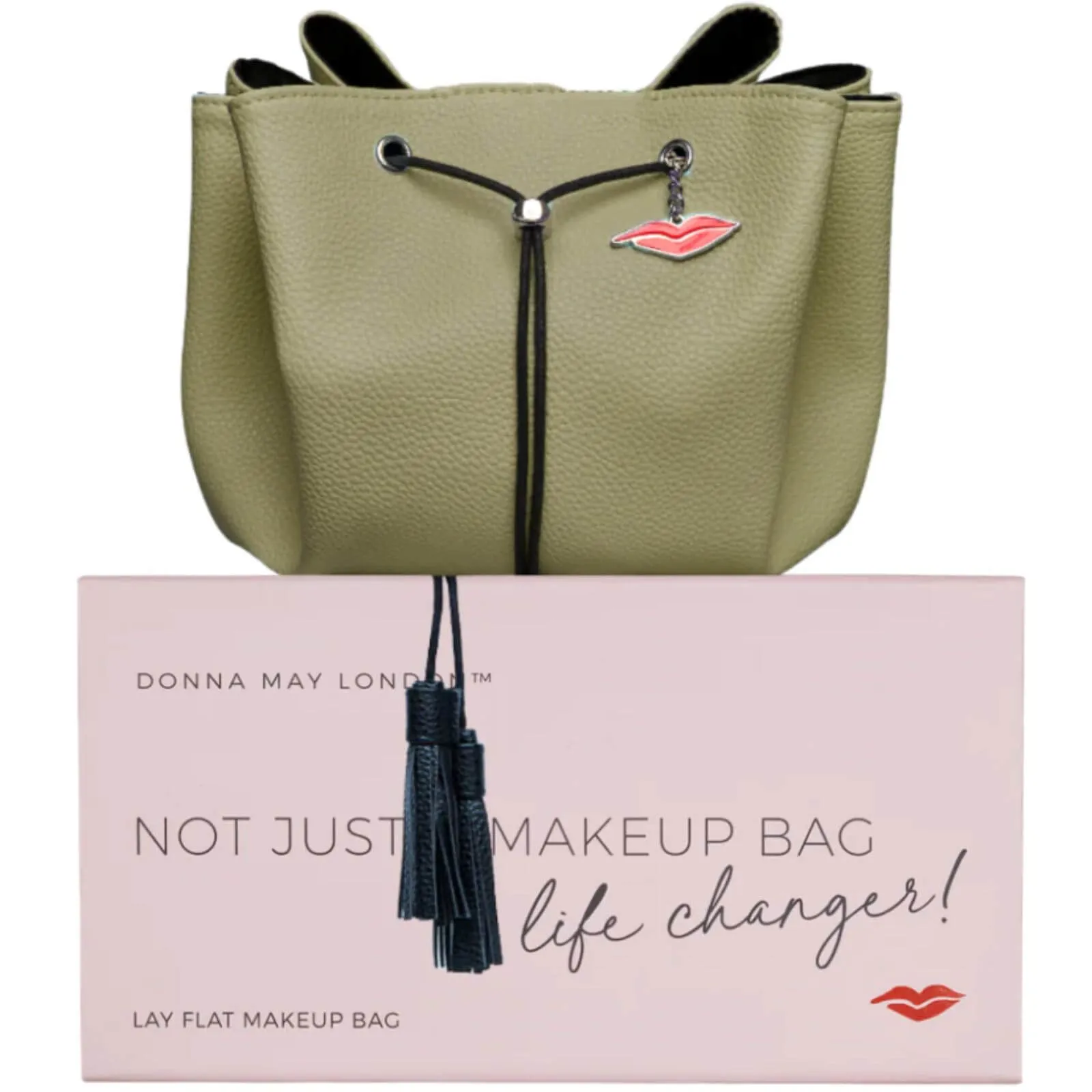 Donna May Vegan Drawstring Bag - Khaki