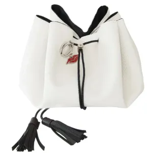 Donna May Vegan Drawstring Bag - Porcelain