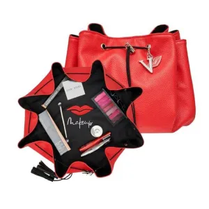 Donna May Vegan Drawstring Bag - Red