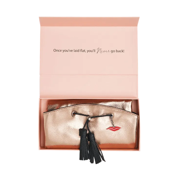 Donna May Vegan Drawstring Bag - Rose Gold