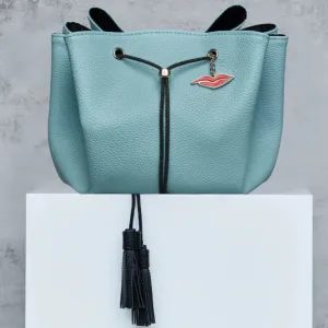 Donna May Vegan Drawstring Bag - Sea Breeze