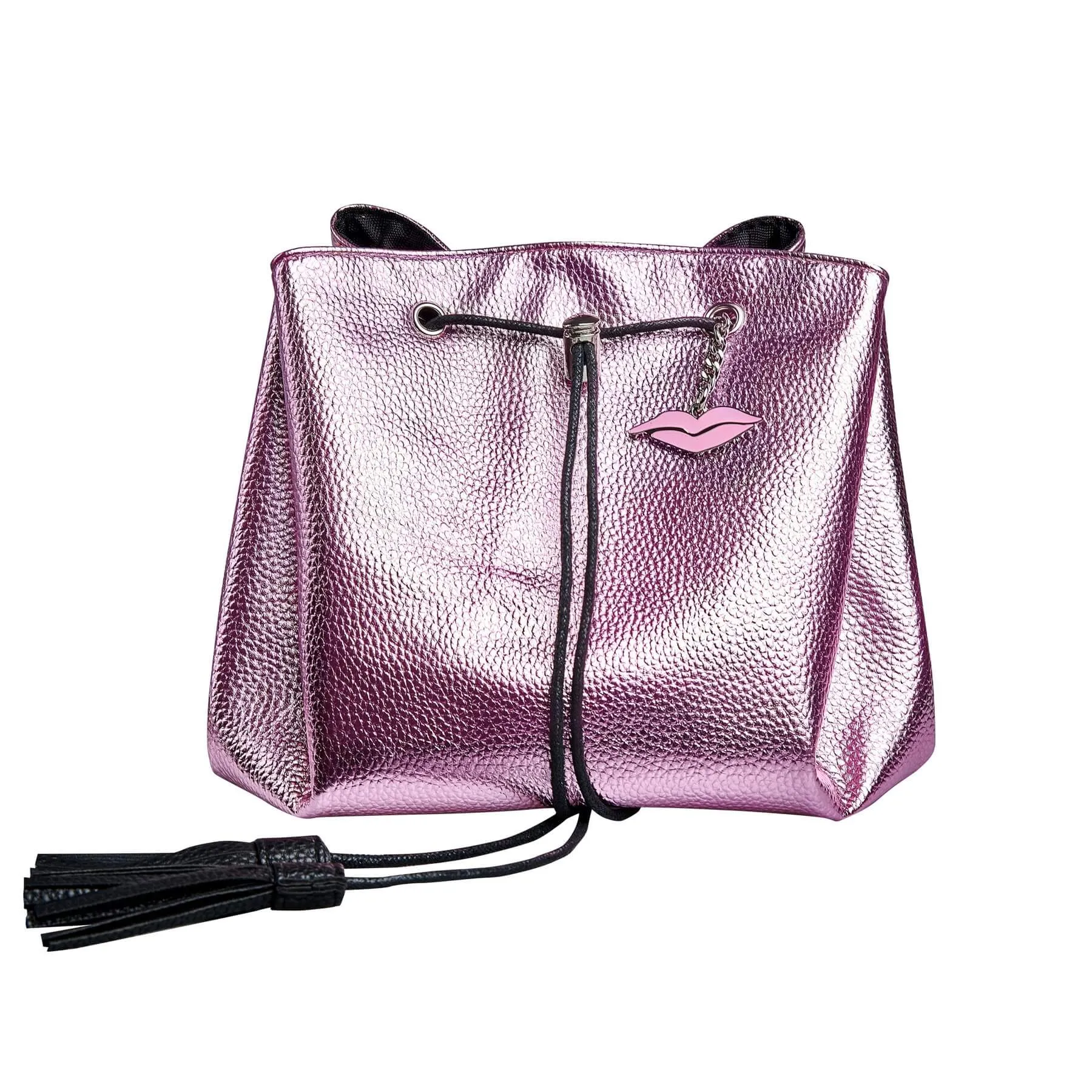 Donna May Vegan Drawstring Bag - Wisteria Pink