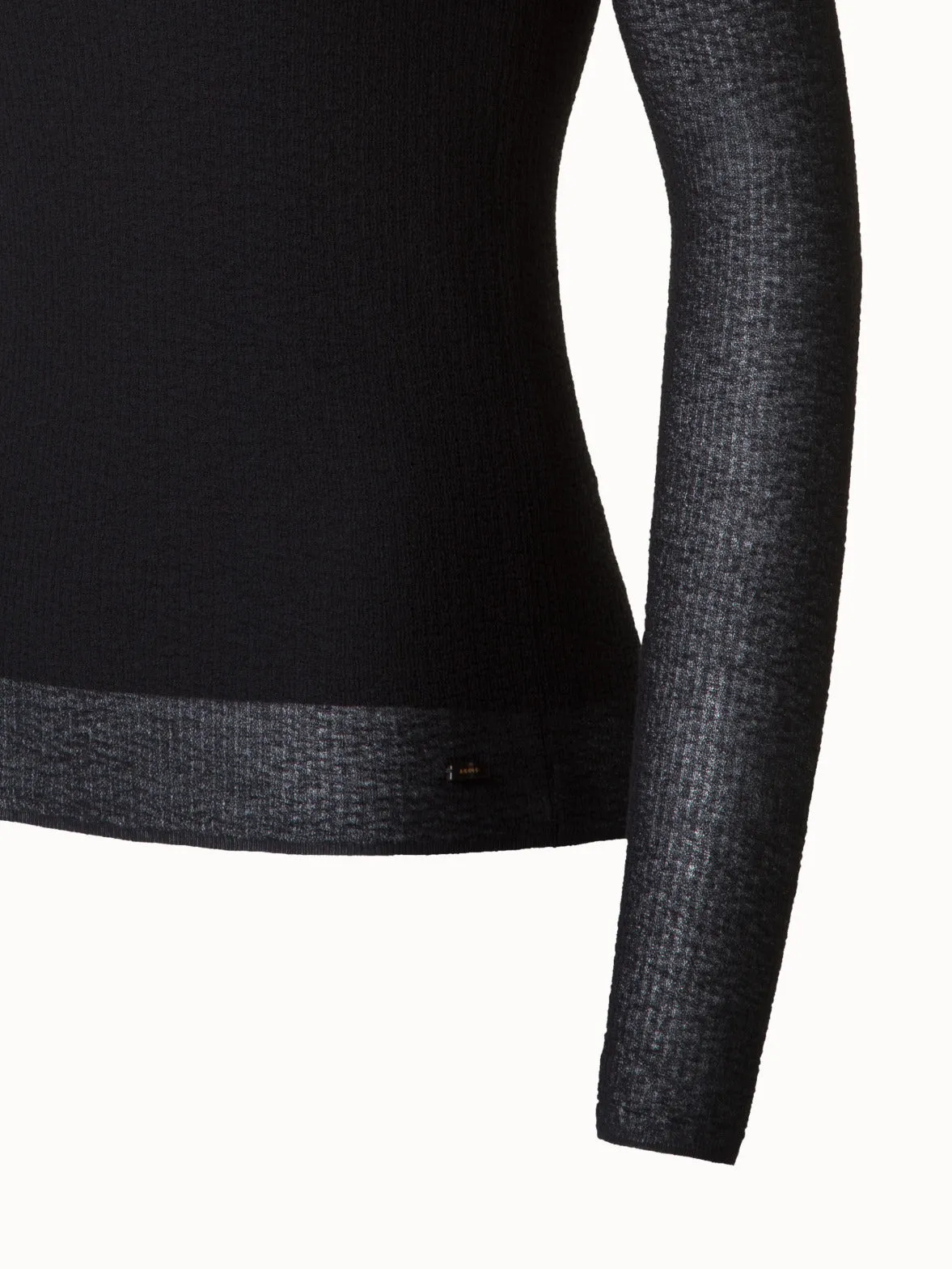 Double Layered Knit Sweater in Sheer Cotton